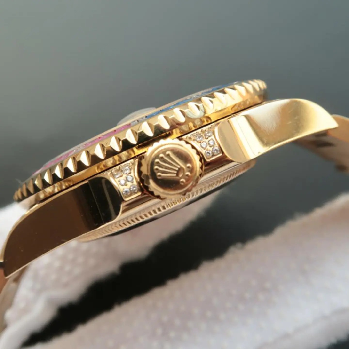 Rolex Submariner Golden Blue / Red Diamond Black Dial 40mm - Image 8